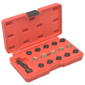 vidaXL Herramientas de reparaci&oacute;n de roscas buj&iacute;a 16 piezas M14x1,25