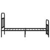 vidaXL Estructura cama sin colchón con estribo metal negro 90x200 cm