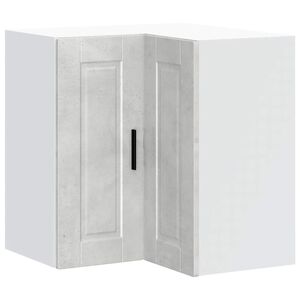 vidaXL Mueble esquinero cocina Porto madera contrachapada gris cemento