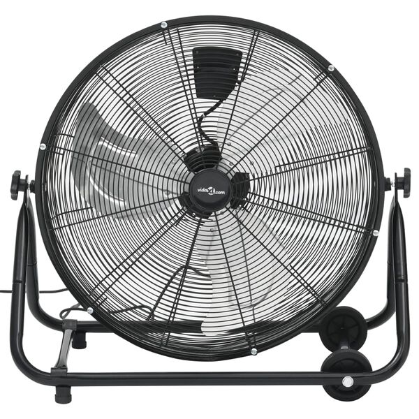 vidaXL Ventilador de tambor industrial negro 60 cm 172,5 W