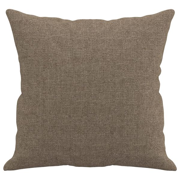 vidaXL Cojines decorativos 2 uds tela gris taupe 40x40 cm