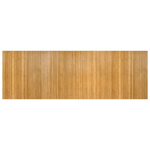 vidaXL Alfombra rectangular bamb&uacute; color natural 100x300 cm
