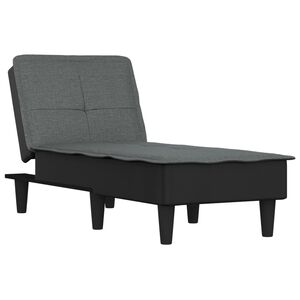 vidaXL Sof&aacute; div&aacute;n de tela gris oscuro
