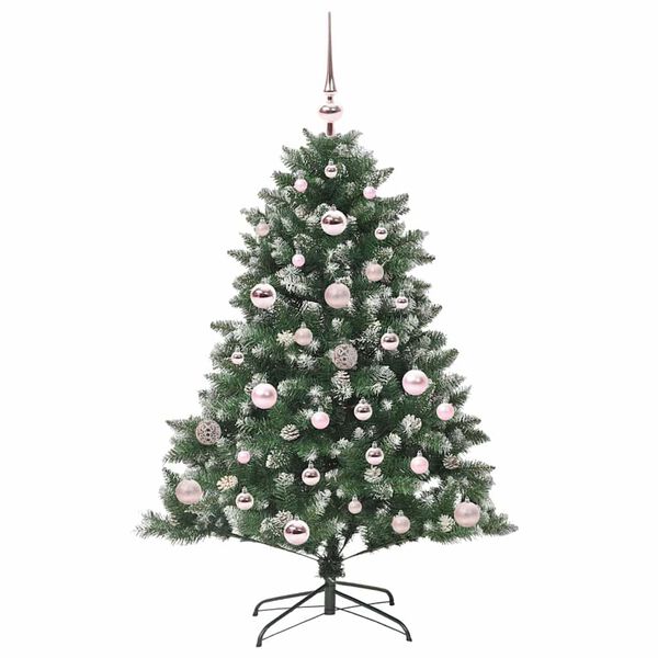 vidaXL &Aacute;rbol de Navidad artificial Verde 120 cm PVC, Pl&aacute;stico y Acero