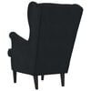 vidaXL sill&oacute;n Negro 92 x 71 x 91 cm Terciopelo