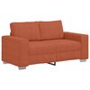 vidaXL Sof&aacute; de dos plazas rojo anaranjado de 160x77x82 cm, de tela de pana