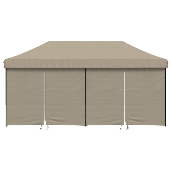 vidaXL Carpa de Fiesta Taup&eacute; 292 x 580 x 315 cm Tela Oxford