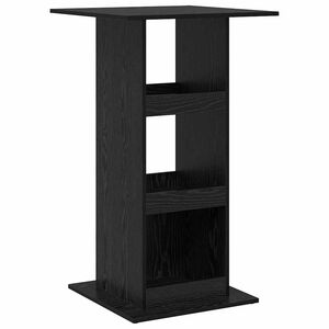 vidaXL Mesa de Bar Roble Negro 60 x 60 x 100 cm Madera contrachapada