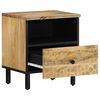 vidaXL Mesita de noche de madera maciza de mango 40x33x46 cm