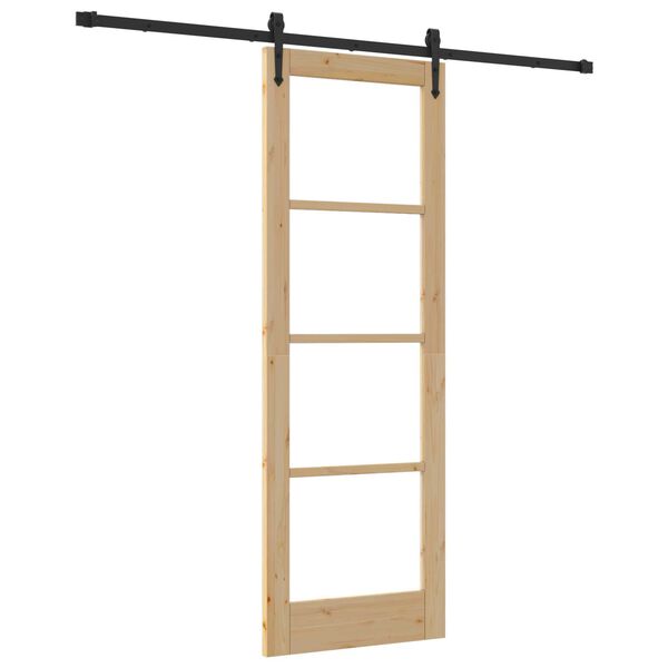 vidaXL Puerta Corredera ORKDAL Natural 73,5 x 211 cm