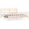 vidaXL Estructura de cama sin colch&oacute;n madera maciza de pino 200x200 cm