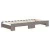 vidaXL Sof&aacute; cama nido con cajones tela gris taupe 90x200 cm