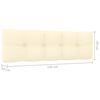 vidaXL Banco de jard&iacute;n y cojines crema madera de pino impregnada 179cm