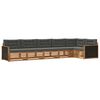 vidaXL Conjunto de sof&aacute;s de exterior 6 pcs Natural y Antracita