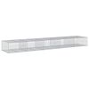 vidaXL Cesta de gaviones con cubierta hierro galvanizado 500x100x50 cm