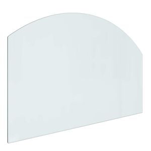 vidaXL Placa de vidrio para chimenea Transparente 80 x 50 cm Cristal