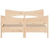 vidaXL Estructura de cama sin colch&oacute;n madera maciza de pino 135x190 cm