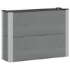vidaXL Arriate elevado Gris 100 x 30 x 72 cm WPC y Aluminio