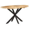 vidaXL Mesa de comedor de madera maciza de mango 140x80x75 cm