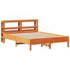 vidaXL Cama sin colch&oacute;n madera maciza de pino marr&oacute;n cera 160x200 cm