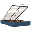 vidaXL Estructura de cama otomana colch&oacute;n tela azul 120x190 cm