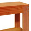 vidaXL Estructura de cama sin colch&oacute;n madera maciza marr&oacute;n 135x190 cm