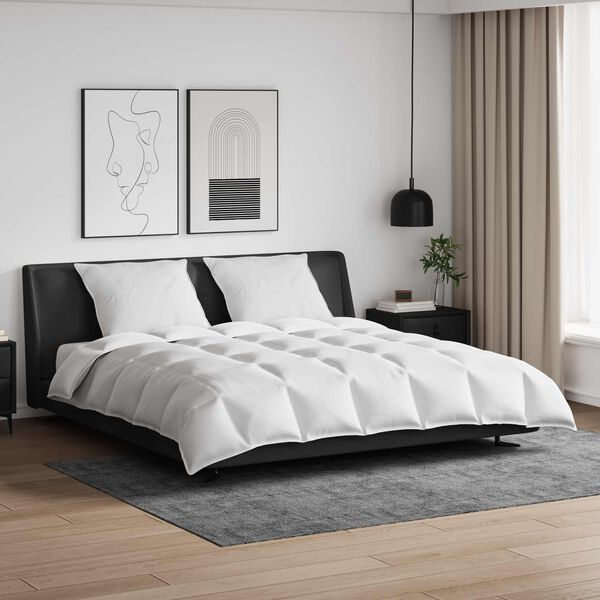 vidaXL Juego de Edred&oacute;n con almohada 3 pcs Pluma de pato