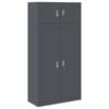 vidaXL Armario de almacenamiento 2 uds. Antracita 90 x 40 x 180 cm
