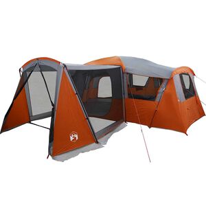 vidaXL Tienda Familiar para 20 Personas 20 persona Gris y naranja