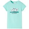 vidaXL Camiseta infantil verde menta claro 116