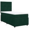 vidaXL Cama box spring con colch&oacute;n terciopelo verde oscuro 90x190 cm