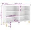 vidaXL Aparador de madera de ingeniería blanco 103,5x35x70 cm