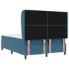 vidaXL Cama tipo Box Spring Azul Oscuro 200 x 140 cm Poli&eacute;ster