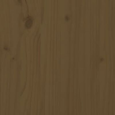 vidaXL Cabecero de cama madera maciza de pino marrón miel 92x3x81 cm