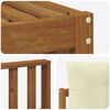 vidaXL Juegos de sof&aacute;s 6 pcs Natural y Crema Madera de Acacia S&oacute;lida