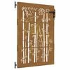 vidaXL Puerta de jard&iacute;n acero corten dise&ntilde;o bamb&uacute; 85x125 cm