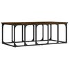 vidaXL Mesa de centro madera ingenier&iacute;a roble ahumado 100x50x35,5 cm