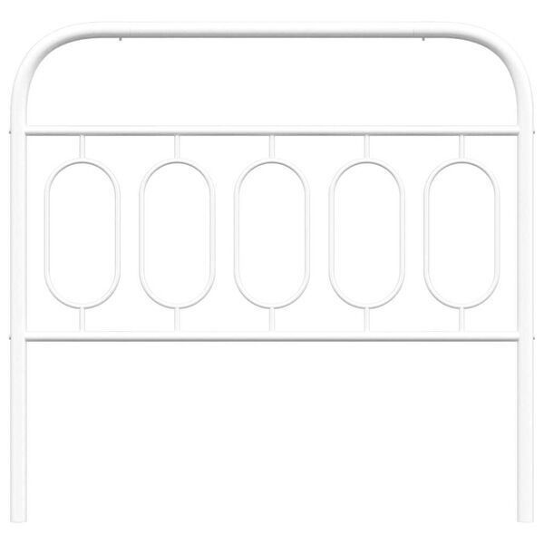 vidaXL Cabecero de repuesto de metal blanco 100 cm