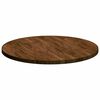 vidaXL Encimera Marr&oacute;n Oscuro &Oslash; 70 x 2,5 cm Madera de Roble S&oacute;lido