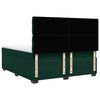 vidaXL Cama box spring con colch&oacute;n terciopelo verde oscuro 180x200 cm