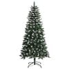 vidaXL Árbol de Navidad artificial con soporte PVC verde 120 cm