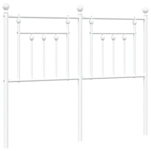 vidaXL Cabecero de metal blanco 120 cm