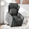 vidaXL Sill&oacute;n el&eacute;ctrico reclinable elevable de tela gris oscuro