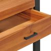 vidaXL Escritorio con 2 cajones madera de teca 100x40x75 cm