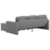 vidaXL Sof&aacute; cama modular de 3 plazas tela gris claro
