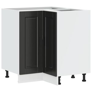 vidaXL Mueble bajo esquina de cocina&nbsp;porto negro madera reconstituida