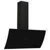 vidaXL Campana extractora de pared acero vidrio templado negro 90 cm