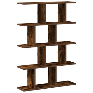 vidaXL Estante cubo de pared 12 compartimentos madera roble ahumado