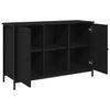vidaXL Conjunto de mueble de TV Roble Negro 101 x 35 x 65 cm