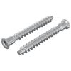 vidaXL Tornillos Confirmat 2 uds. Plateado &Oslash;7 x 58 mm Metal